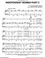 Cover icon of Independent Women Part II sheet music for voice, piano or guitar by Destiny's Child, Beyonce, David Donaldson, Eric Seats, Frank Comstock and Rapture Stewart, intermediate skill level