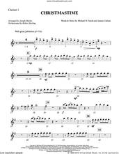 Cover icon of Christmastime (arr. Joseph M. Martin) sheet music for orchestra/band (Bb clarinet 1) by Michael W. Smith, Joseph M. Martin, Joanna Carlson and Michael W. Smith & Joanna Carlson, intermediate skill level