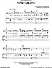 Cover icon of Never Alone (feat. Lady A) sheet music for voice, piano or guitar by Jim Brickman, Lady A, Lady Antebellum, Gary Burr, Sara Buxton and Victoria Shaw, intermediate skill level