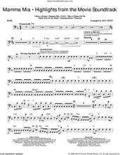 Cover icon of Mamma Mia!, highlights from the movie soundtrack (arr. mac huff) sheet music for orchestra/band (bass) by ABBA, Mac Huff, Benny Andersson, Bjorn Ulvaeus and Stig Anderson, intermediate skill level