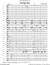 Cover icon of Nature's Way sheet music for concert band (full score) by Gunther Schuller, intermediate skill level