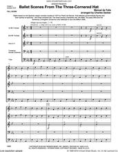 Cover icon of Ballet Scenes From The Three-cornered Hat (COMPLETE) sheet music for brass quintet by Manuel De Falla and Charles Decker, classical score, intermediate skill level