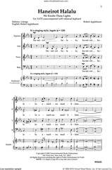 Cover icon of Haneirot Halalu (We Kindle These Lights) sheet music for choir (SATB: soprano, alto, tenor, bass) by Robert Applebaum, intermediate skill level