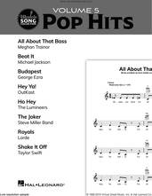 Cover icon of Ukulele Song Collection, Volume 5: Pop Hits sheet music for ukulele solo (collection), easy ukulele (collection)
