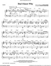 Cover icon of Don't Know Why (arr. Paris Rutherford) (complete set of parts) sheet music for orchestra/band (Rhythm) by Norah Jones, Jesse Harris and Paris Rutherford, intermediate skill level