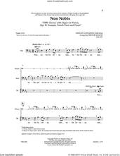 Cover icon of Non Nobis (arr. Trevor Manor) sheet music for choir (TTBB: tenor, bass) by Dwight Gustafson and Trevor Manor, intermediate skill level
