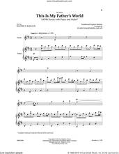 Cover icon of This Is My Father's World sheet music for choir (SATB: soprano, alto, tenor, bass) by Elaine Haggenberg and Maltbie D. Babcock, intermediate skill level
