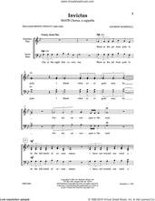 Cover icon of Invictus sheet music for choir (SSATB) by Andy Marshall and William Ernest Henley, intermediate skill level