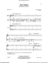 Cover icon of Non Nobis sheet music for choir (SATB: soprano, alto, tenor, bass) by Peter Anglea, intermediate skill level