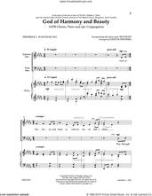 Cover icon of God Of Harmony And Beauty sheet music for choir (SATB: soprano, alto, tenor, bass) by David Showoebel and Frederick L. Schuszler, intermediate skill level