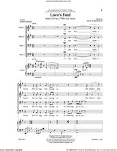 Cover icon of Love's Fool sheet music for choir (TTBB: tenor, bass) by Troy Robertson and John Donne, intermediate skill level