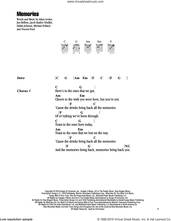 Cover icon of Memories sheet music for guitar (chords) by Maroon 5, Adam Levine, Jacob Kasher Hindlin, Jon Bellion, Michael Pollack, Stefan Johnson and Vincent Ford, intermediate skill level