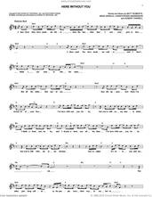 Cover icon of Here Without You sheet music for voice and other instruments (fake book) by 3 Doors Down, Brad Arnold, Christopher Henderson, Matt Roberts and Robert Harrell, intermediate skill level