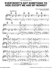 Cover icon of Everybody's Got Something To Hide Except Me And My Monkey sheet music for voice, piano or guitar by The Beatles, John Lennon and Paul McCartney, intermediate skill level