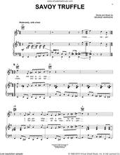Cover icon of Savoy Truffle sheet music for voice, piano or guitar by The Beatles and George Harrison, intermediate skill level