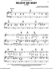 Cover icon of Believe Me Baby (I Lied) sheet music for voice, piano or guitar by Trisha Yearwood, Kimberly Richey, Larry Gottlieb and Patty Griffin, intermediate skill level