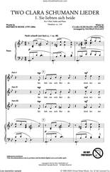 Cover icon of Two Clara Schumann Lieder (arr. Nathan Payant) sheet music for choir (SSA: soprano, alto) by Clara Schumann, Nathan Payant and Friedrich Ruckert, intermediate skill level