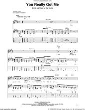 Cover icon of You Really Got Me sheet music for guitar (tablature, play-along) by Ray Davies, Edward Van Halen and The Kinks, intermediate skill level
