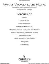 Cover icon of What Wondrous Hope (Praise Band) sheet music for orchestra/band (percussion) by Joseph M. Martin and Heather Sorenson, Heather Sorenson and Joseph M. Martin, intermediate skill level
