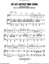Cover icon of He's Got Another Thing Coming (from Mrs Henderson Presents) sheet music for voice and piano by George Fenton, Simon Chamberlain, Don Black and Don Black, George Fenton & Simon Chamberlain, intermediate skill level