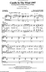Cover icon of Candle In The Wind (arr. Ed Lojeski) sheet music for choir (SATB: soprano, alto, tenor, bass) by Elton John, Ed Lojeski and Bernie Taupin, intermediate skill level