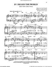 Cover icon of If I Ruled The World (arr. Dan Coates) sheet music for piano solo by Tony Bennett & Celine Dion, Cyril Ornadel and Leslie Bricusse, easy skill level