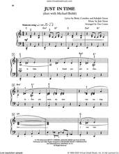 Cover icon of Just In Time (arr. Dan Coates) sheet music for piano solo by Tony Bennett & Michael Buble, Adolph Green, Betty Comden and Jule Styne, easy skill level