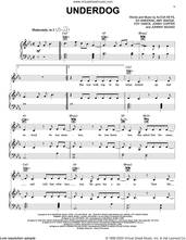 Cover icon of Underdog sheet music for voice, piano or guitar by Alicia Keys, Amy Wadge, Ed Sheeran, Foy Vance, Johnny McDaid and Jonny Coffer, intermediate skill level