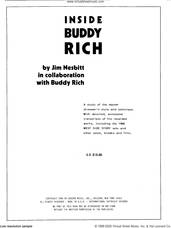 Cover icon of Inside Buddy Rich sheet music for percussions by Buddy Rich, Buddy Rich & Jim Nexbitt and Jim Nexbitt, intermediate skill level