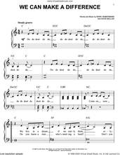 Cover icon of We Can Make A Difference sheet music for piano solo by Jaci Velasquez, David Mullen and Mark Heimermann, easy skill level
