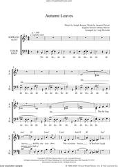 Cover icon of Autumn Leaves (arr. Craig McLeish) sheet music for choir (SSATB) by Eva Cassidy, Craig McLeish, Jacques Prevert, Johnny Mercer and Joseph Kosma, intermediate skill level