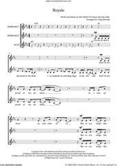 Cover icon of Royals (arr. Craig McLeish) sheet music for choir (SSA: soprano, alto) by Lorde, Craig McLeish and Joel Little, intermediate skill level