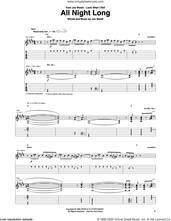 Cover icon of All Night Long sheet music for guitar (tablature) by Joe Walsh, intermediate skill level