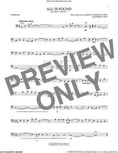 Cover icon of All Is Found (from Disney's Frozen 2) sheet music for trombone solo by Evan Rachel Wood, Kristen Anderson-Lopez and Robert Lopez, intermediate skill level