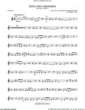 Cover icon of Into The Unknown (from Disney's Frozen 2) sheet music for clarinet solo by Idina Menzel and AURORA, Kristen Anderson-Lopez and Robert Lopez, intermediate skill level