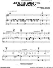 Cover icon of Let's See What The Night Can Do sheet music for voice, piano or guitar by Jason Mraz and Jonathan Green, intermediate skill level