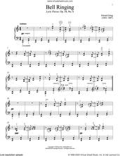 Cover icon of Bell Ringing, Op. 54, No. 6 sheet music for piano solo by Edvard Grieg and Immanuela Gruenberg, classical score, intermediate skill level