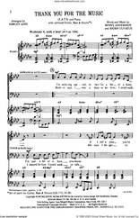 Cover icon of Thank You For The Music (arr. Hawley Ades) sheet music for choir (SATB: soprano, alto, tenor, bass) by ABBA, Hawley Ades, Benny Andersson and Bjorn Ulvaeus, intermediate skill level