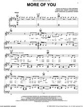 Cover icon of More Of You sheet music for voice, piano or guitar by Josh Groban, Bernie Herms, Mark Sheehan and Toby Gad, intermediate skill level