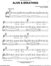 Cover icon of Alive and Breathing (feat. Elle Limebear) sheet music for voice, piano or guitar by Matt Maher and Elle Limebear, intermediate skill level