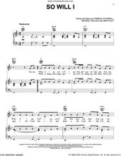 Cover icon of So Will I sheet music for voice, piano or guitar by Ben Platt and Michael Pollack, intermediate skill level