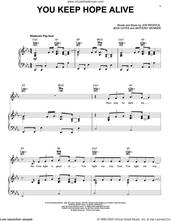 Cover icon of You Keep Hope Alive sheet music for voice, piano or guitar by Mandisa & Jon Reddick, Anthony Skinner, Jess Cates and Jon Reddick, intermediate skill level