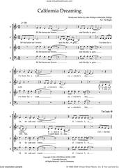 Cover icon of California Dreaming (arr. Val Regan) sheet music for choir (SATB: soprano, alto, tenor, bass) by The Mamas and the Papas, Val Regan, John Phillips and Michelle Phillips, intermediate skill level
