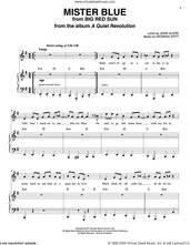 Cover icon of Mister Blue sheet music for voice and piano by Georgia Stitt and John Jiler, intermediate skill level