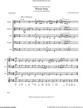 Cover icon of Wassail Song (COMPLETE) sheet music for orchestra/band (Brass) by Donna Gartman Schultz, intermediate skill level