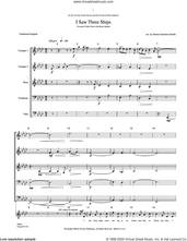 Cover icon of I Saw Three Ships (COMPLETE) sheet music for orchestra/band (Brass) by Donna Gartman Schultz, intermediate skill level