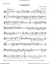 Cover icon of Magnificat (Brass Quintet) (Parts) (complete set of parts) sheet music for orchestra/band by Kevin Memley, intermediate skill level