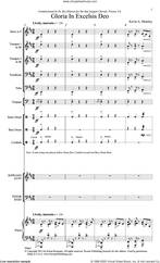 Cover icon of Gloria in Excelsis Deo sheet music for orchestra/band (full score) by Kevin Memley, intermediate skill level