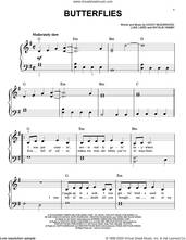 Cover icon of Butterflies sheet music for piano solo by Kacey Musgraves, Luke Laird and Natalie Hemby, easy skill level