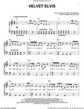 Cover icon of Velvet Elvis sheet music for piano solo by Kacey Musgraves, Luke Dick and Natalie Hemby, easy skill level